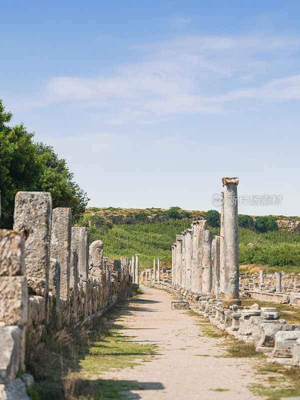 The ancient city of Perge, Antalya, Turkey